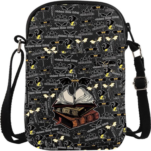 Accessories - Fantasy Dragon Reader Gift Zip Canvas Tote Bag Women Casual Travel
